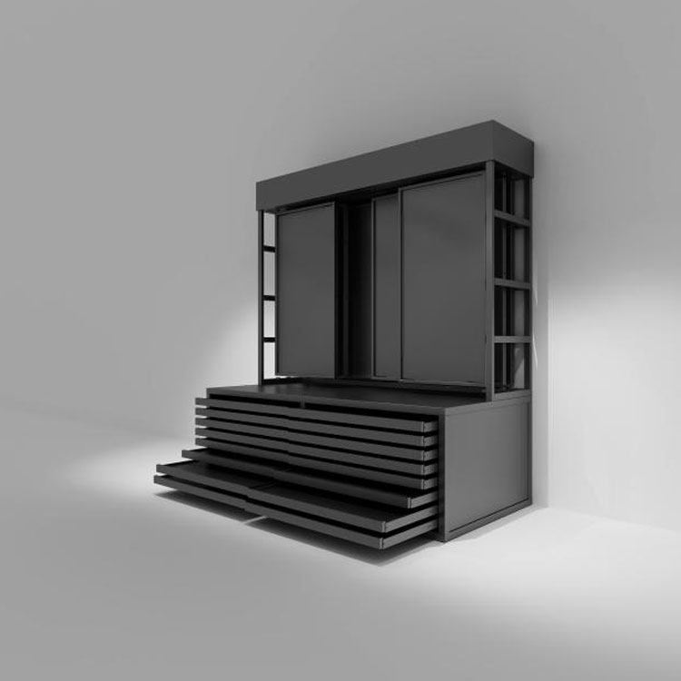 হেভি ডিউটি ​​ফ্ল্যাট ড্রয়ার স্টোন ডিসপ্লে র্যাক